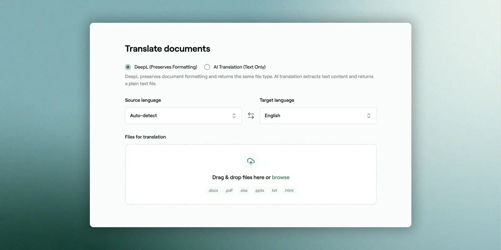 Translate Documents and Conversations