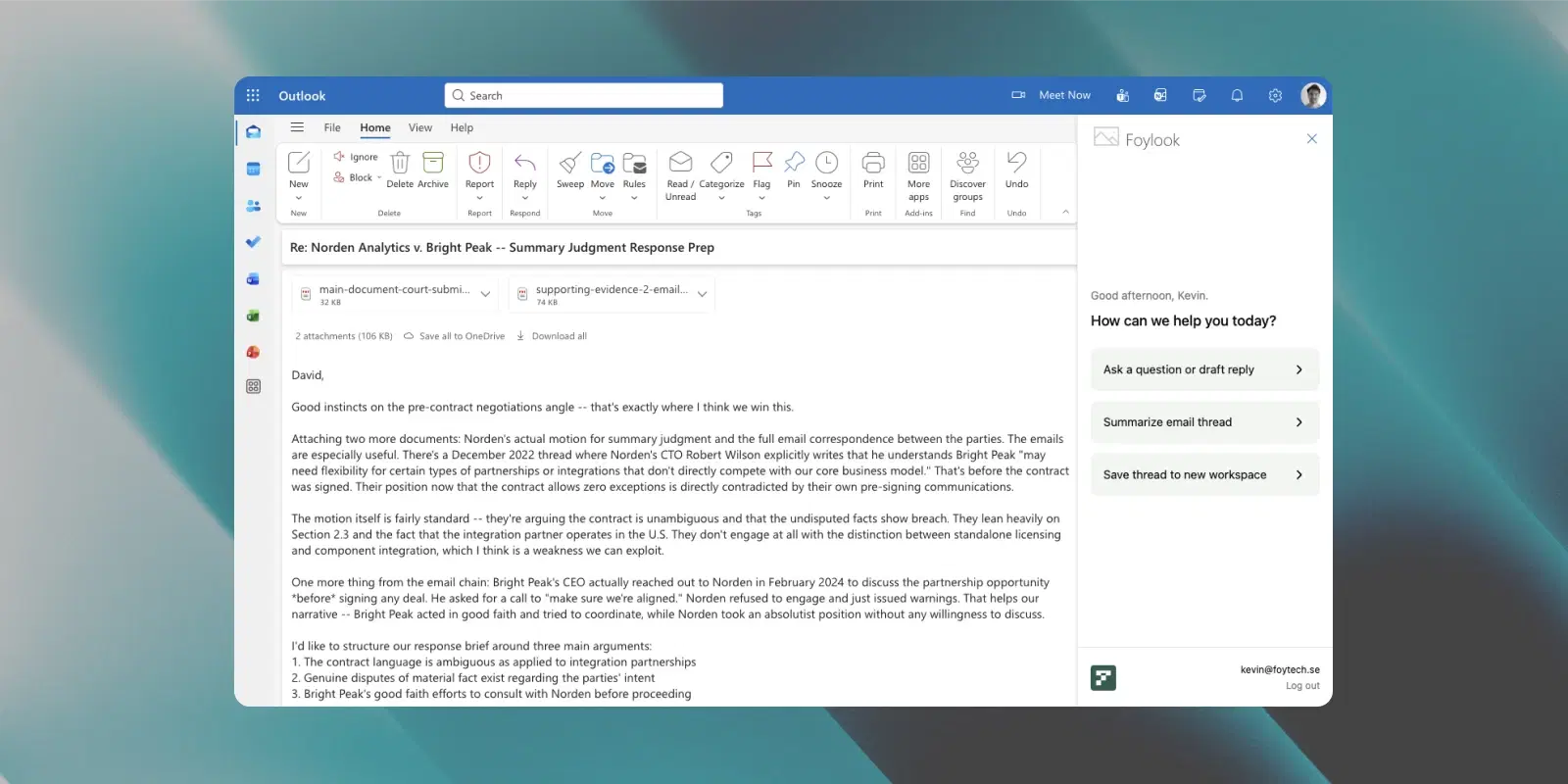 Foylook Brings Foynet to Microsoft Outlook